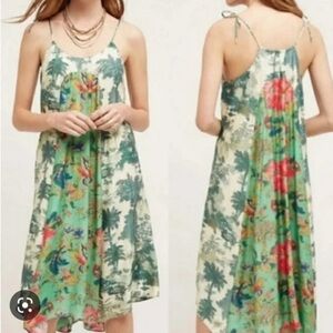 Anthropologie Maeve Bohemian Silk Blend Relaxed Fit Dress Size Small